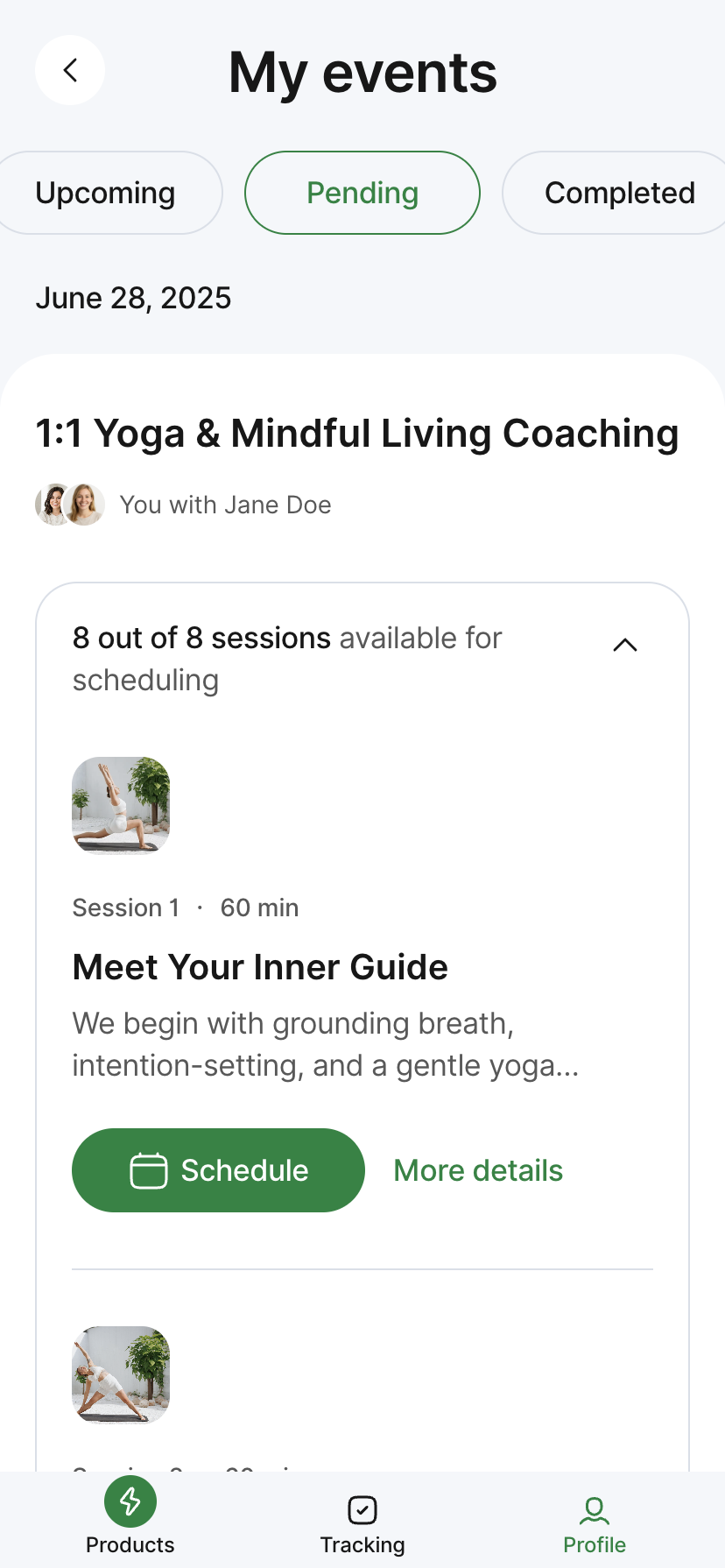 Booking a Session From the Client’s Side – BetterMe Creator Platform